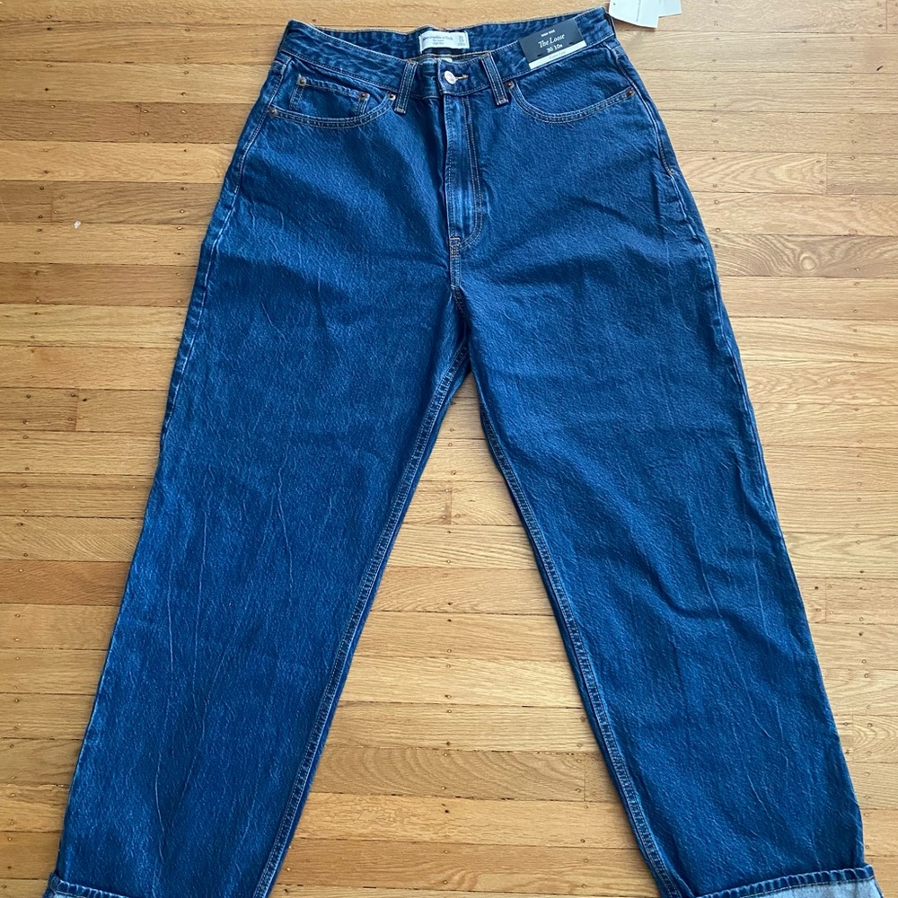 Abercrombie Curve Love High Rise Loose Jeans